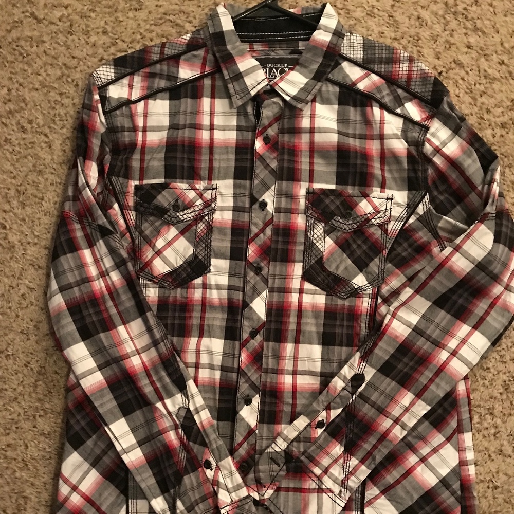 Buckle Black Men's Shirt